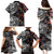 Hawaiian and Japanese Together Family Matching Puletasi and Hawaiian Shirt Polynesian Triball Tattoo Koi Carps and Sakura