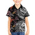 Hawaiian and Japanese Together Family Matching Puletasi and Hawaiian Shirt Polynesian Triball Tattoo Koi Carps and Sakura