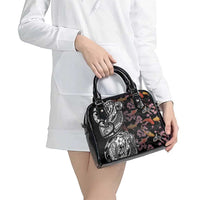 Hawaiian and Japanese Together Shoulder Handbag Polynesian Triball Tattoo Koi Carps and Sakura LT03 - Polynesian Pride