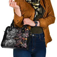 Hawaiian and Japanese Together Shoulder Handbag Polynesian Triball Tattoo Koi Carps and Sakura LT03 - Polynesian Pride