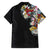 Hawaiian and Japanese Together Hawaiian Shirt Colorful Traditional Japanese Tattoo and Kakau Pattern Black Color