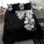 Hawaiian and Japanese Together Bedding Set Japanese Koi Fish Tattoo and Kakau Pattern Black Color