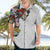 Hawaiian and Japanese Together Hawaiian Shirt Colorful Traditional Japanese Tattoo and Kakau Pattern White Color