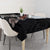 Hawaiian and Japanese Together Tablecloth Japanese Culture and Turtle Kakau Tattoo Black Color