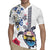 Hawaiian and Japanese Together Rugby Jersey Japanese Culture and Turtle Kakau Tattoo White Color