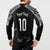 New Zealand Rugby Custom Button Sweatshirt Aotearoa Armour Blacks Silver Ferns - Polynesian Pride