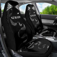 New Zealand Rugby Car Seat Cover Aotearoa Armour Blacks Silver Ferns - Polynesian Pride