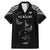 New Zealand Rugby Custom Family Matching Mermaid Dress and Hawaiian Shirt Aotearoa Armour Blacks Silver Ferns - Polynesian Pride
