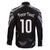 New Zealand Rugby Custom Family Matching Short Sleeve Bodycon Dress and Hawaiian Shirt Aotearoa Armour Blacks Silver Ferns - Polynesian Pride