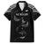 New Zealand Rugby Custom Family Matching Tank Maxi Dress and Hawaiian Shirt Aotearoa Armour Blacks Silver Ferns - Polynesian Pride