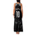 New Zealand Rugby Custom Family Matching Tank Maxi Dress and Hawaiian Shirt Aotearoa Armour Blacks Silver Ferns - Polynesian Pride