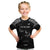 New Zealand Rugby Custom Kid T Shirt Aotearoa Armour Blacks Silver Ferns - Polynesian Pride
