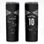 New Zealand Rugby Custom Skinny Tumbler Aotearoa Armour Blacks Silver Ferns - Polynesian Pride