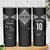 New Zealand Rugby Custom Skinny Tumbler Aotearoa Armour Blacks Silver Ferns - Polynesian Pride