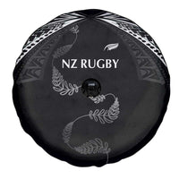 New Zealand Rugby Spare Tire Cover Aotearoa Armour Blacks Silver Ferns - Polynesian Pride