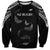 New Zealand Rugby Custom Sweatshirt Aotearoa Armour Blacks Silver Ferns - Polynesian Pride