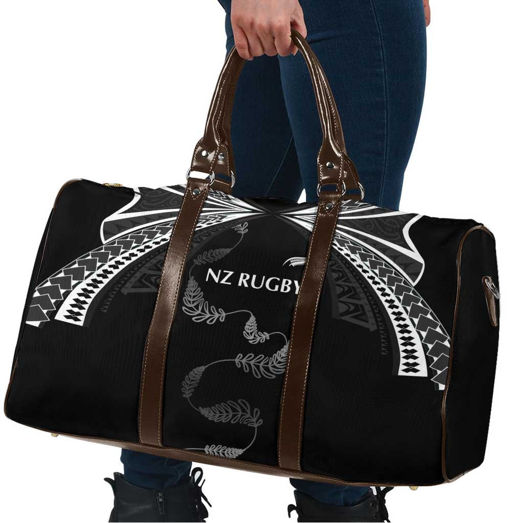 New Zealand Rugby Travel Bag Aotearoa Armour Blacks Silver Ferns - Polynesian Pride
