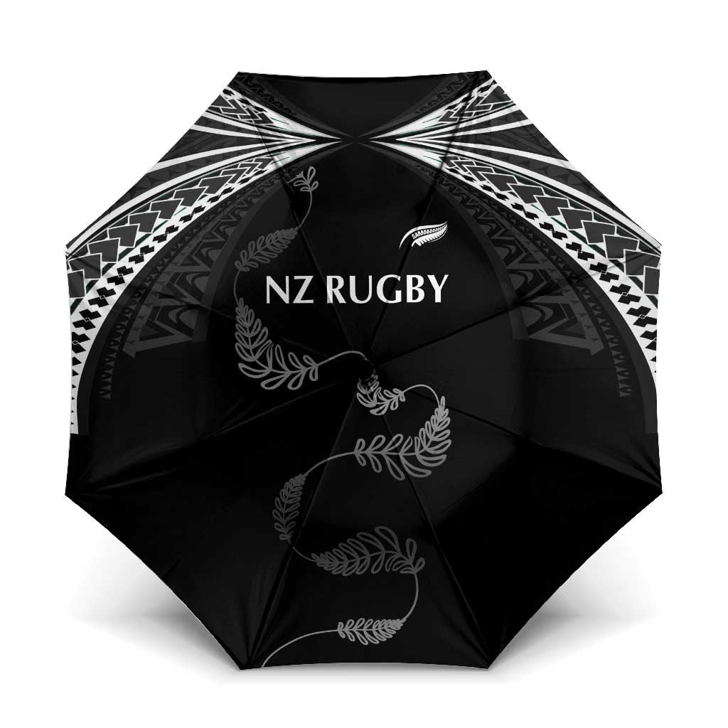New Zealand Rugby Umbrella Aotearoa Armour Blacks Silver Ferns - Polynesian Pride