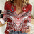 Tonga Rugby Custom Women Casual Shirt Mana o Tonga-Tribal Heritage Edition Red Color - Polynesian Pride