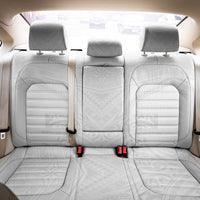 Tonga White Sunday Back Car Seat Cover Tongan Tribal Heritage Tattoos - Polynesian Pride