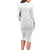 Tonga White Sunday Family Matching Long Sleeve Bodycon Dress and Hawaiian Shirt Tongan Tribal Heritage Tattoos - Polynesian Pride