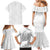 Tonga White Sunday Family Matching Mermaid Dress and Hawaiian Shirt Tongan Tribal Heritage Tattoos - Polynesian Pride
