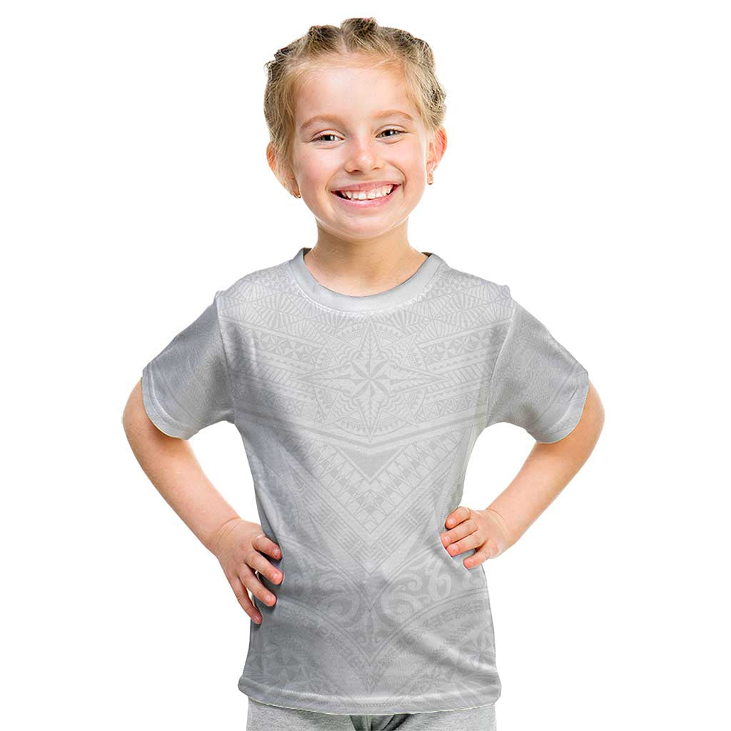 Tonga White Sunday Kid T Shirt Tongan Tribal Heritage Tattoos - Polynesian Pride