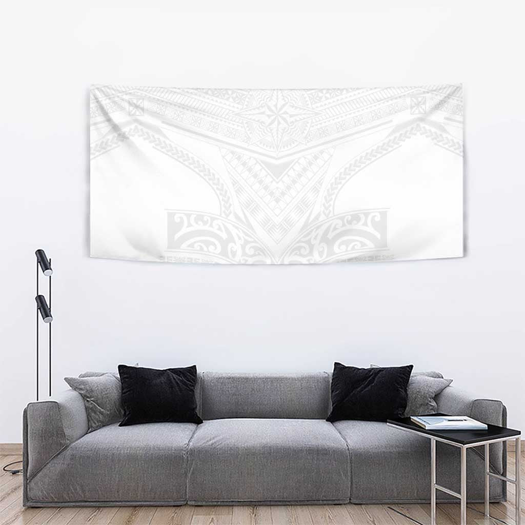 Tonga White Sunday Tapestry Tongan Tribal Heritage Tattoos - Polynesian Pride