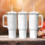 Tonga White Sunday Tumbler With Handle Tongan Tribal Heritage Tattoos - Polynesian Pride