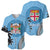 Personalised Fiji Baseball Jersey Tapa Pattern Fijian Coat of Arms and Palm Tree LT03 - Polynesian Pride
