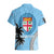 Personalised Fiji Hawaiian Shirt Tapa Pattern Fijian Coat of Arms and Palm Tree LT03 - Polynesian Pride