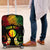 Personalised New Caledonia Independence Day Luggage Cover Polynesian Tattoo and Plumeria Reggae Color