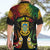 Personalised Tuvalu Independence Day Hawaiian Shirt Polynesian Tattoo and Plumeria Reggae Color