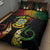 Personalised Tuvalu Independence Day Quilt Bed Set Polynesian Tattoo and Plumeria Reggae Color