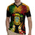 Personalised Tuvalu Independence Day Rugby Jersey Polynesian Tattoo and Plumeria Reggae Color