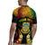 Personalised Tuvalu Independence Day Rugby Jersey Polynesian Tattoo and Plumeria Reggae Color