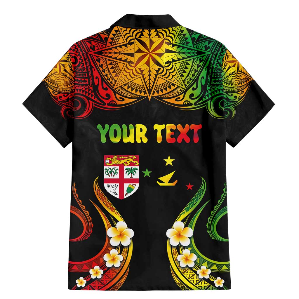 Personalised Malampa Fiji Day Family Matching Mermaid Dress and Hawaiian Shirt Polynesian Tattoo and Plumeria Reggae Color LT03 - Polynesian Pride