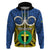 Vanuatu Tafea Province Hoodie Pig Tusk Mix Maori Pattern and Namele Leaf LT03 - Polynesian Pride