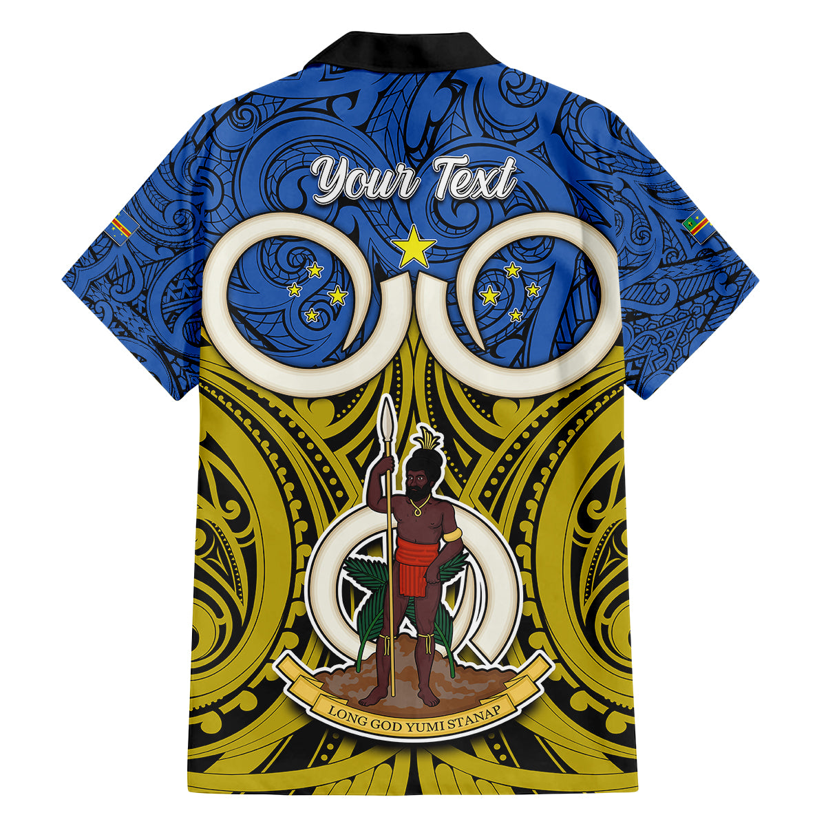 Personalised Vanuatu Tafea Province Kid Hawaiian Shirt Pig Tusk Mix Maori Pattern and Namele Leaf LT03 - Polynesian Pride