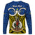 Personalised Vanuatu Tafea Province Long Sleeve Shirt Pig Tusk Mix Maori Pattern and Namele Leaf LT03 - Polynesian Pride