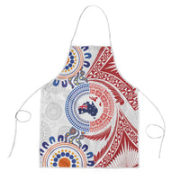 Tongan and Australian Culture Together Apron Ngatu Art Tribal Aboriginal Tattoo Pattern - Polynesian Pride