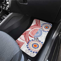 Tongan and Australian Culture Together Car Mats Ngatu Art Tribal Aboriginal Tattoo Pattern - Polynesian Pride