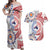 Tongan and Australian Culture Together Couples Matching Off Shoulder Maxi Dress and Hawaiian Shirt Ngatu Art Tribal Aboriginal Tattoo Pattern - Polynesian Pride