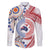 Tongan and Australian Culture Together Family Matching Long Sleeve Bodycon Dress and Hawaiian Shirt Ngatu Art Tribal Aboriginal Tattoo Pattern - Polynesian Pride