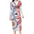 Tongan and Australian Culture Together Family Matching Long Sleeve Bodycon Dress and Hawaiian Shirt Ngatu Art Tribal Aboriginal Tattoo Pattern - Polynesian Pride