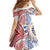 Tongan and Australian Culture Together Family Matching Summer Maxi Dress and Hawaiian Shirt Ngatu Art Tribal Aboriginal Tattoo Pattern - Polynesian Pride