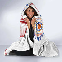 Tongan and Australian Culture Together Hooded Blanket Ngatu Art Tribal Aboriginal Tattoo Pattern - Polynesian Pride