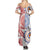 Tongan and Australian Culture Together Summer Maxi Dress Ngatu Art Tribal Aboriginal Tattoo Pattern - Polynesian Pride