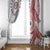 Tongan and Australian Culture Together Window Curtain Ngatu Art Tribal Aboriginal Tattoo Pattern - Polynesian Pride