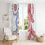 Tongan and Australian Culture Together Window Curtain Ngatu Art Tribal Aboriginal Tattoo Pattern - Polynesian Pride